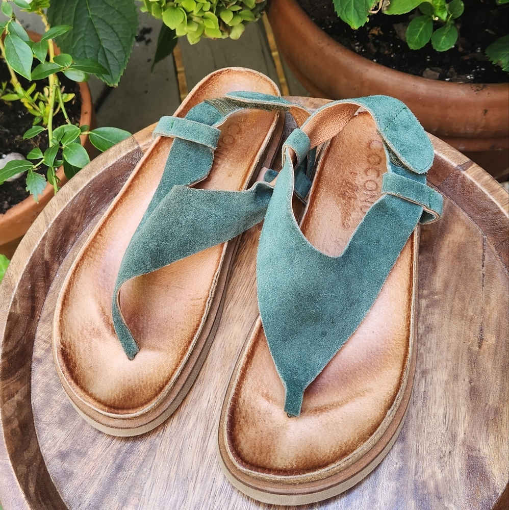Suede/leather sandals